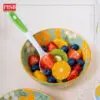 2143 (20Pcs/Box) Souvenir Flower Design Ceramic Spoon With PVC Box Doorgift Sudu Seramik Wedding Gift Spoon (Mix Colour)