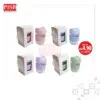 2146 (1Pcs) Souvenir Mug Glass Portable Macaron Water Drinking Cup Travel Dual Straw Mug Bottle Doorgift Mug Cawan Gelas