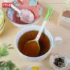 2143 (20Pcs/Box) Souvenir Flower Design Ceramic Spoon With PVC Box Doorgift Sudu Seramik Wedding Gift Spoon (Mix Colour)
