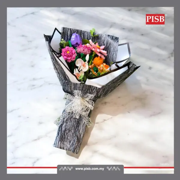 2001 Flower Bricks DIY Plant Series Building Block Bunga Bricks Flower Bricks Puzzle Assembly Block Toy Decoration Gifts