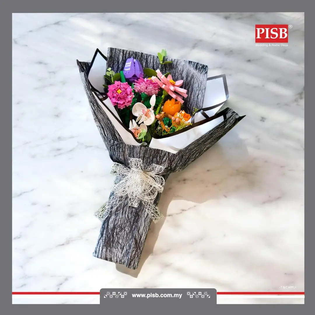 2001 Flower Bricks DIY Plant Series Building Block Bunga Bricks Flower Bricks Puzzle Assembly Block Toy Decoration Gifts - Image 4