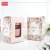 2146 (1Pcs) Souvenir Mug Glass Portable Macaron Water Drinking Cup Travel Dual Straw Mug Bottle Doorgift Mug Cawan Gelas