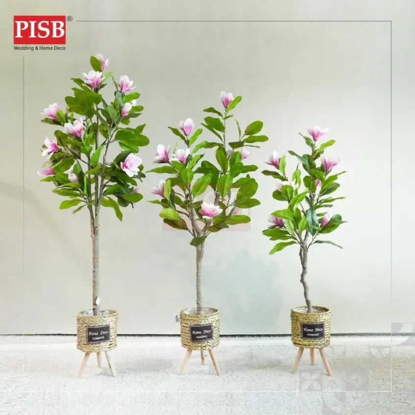 0387/90/91/92 Magnolia Plants Artificial Tree Pokok Bunga Magnolia Pokok Hiasan Viral Artificial Plants 120/140/160CM - Image 2