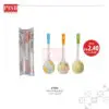 2143 (20Pcs/Box) Souvenir Flower Design Ceramic Spoon With PVC Box Doorgift Sudu Seramik Wedding Gift Spoon (Mix Colour)