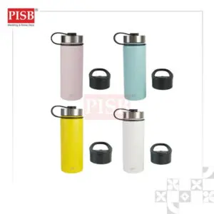 2418 530ML Double Lid Insulated Tumbler Water Bottle Travel Tumbler Thermos Botol Air Portable WaterBottle