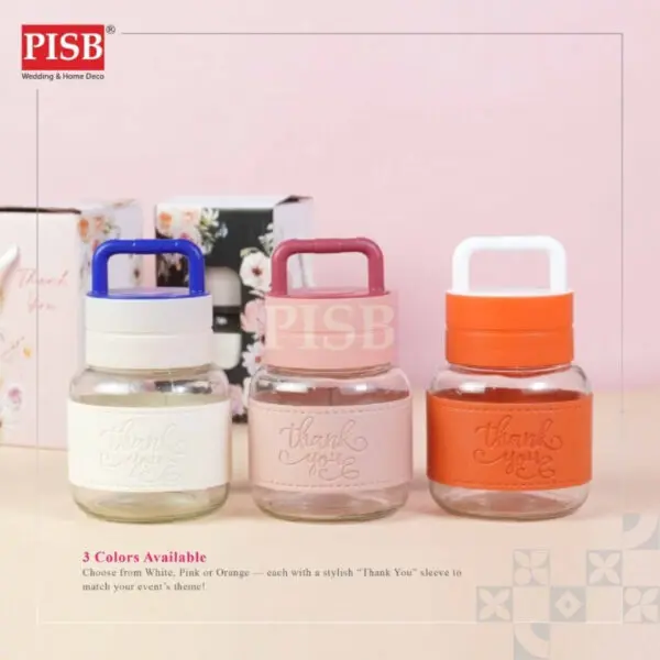 2147 (1Pcs) 300ML Mini Bottle Souvenir With Floral Printed Handle Box Doorgift Mini Botol Cawan Air Bekas Kaca Serbaguna - Image 9