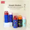 2414 410ML Kids Insulated Bottle With Straw Lid Travel Tumbler Water Bottle Botol Air Portable Mug Bottle