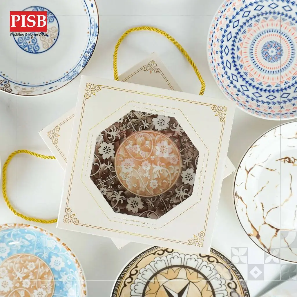 6813 (80Pcs/Ctn) Bundle Deal 7" Ceramic Fruits Plate / Set Doorgift Souvenir Pinggan Piring Seramik Murah - Image 4