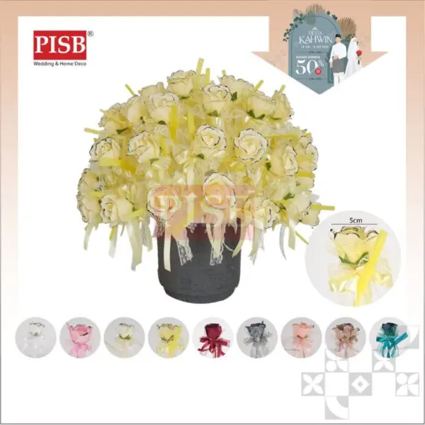1055 Korean Egg Flower / Bunga Telur Korean / Bunga Telor / Bunga Telur Murah / Doorgift Tunang Nikah Kahwin (50Pcs/Box)