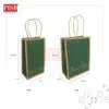 2161/62(10Pcs/Pkt)Thank You Design Paper Bag Shopping Bag Gift Bag Retail Bag Color Kraft Paper Bag Wedding Birthday Bag