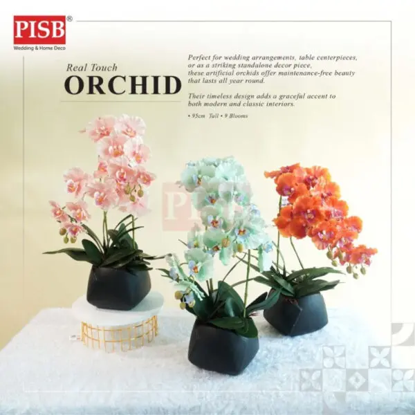3029 95CM Real Touch Orchid Artificial Flower 9 Heads