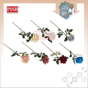 3004 56CM Velvet Diamond Rose Spray Artificial Flower Bunga Hiasan