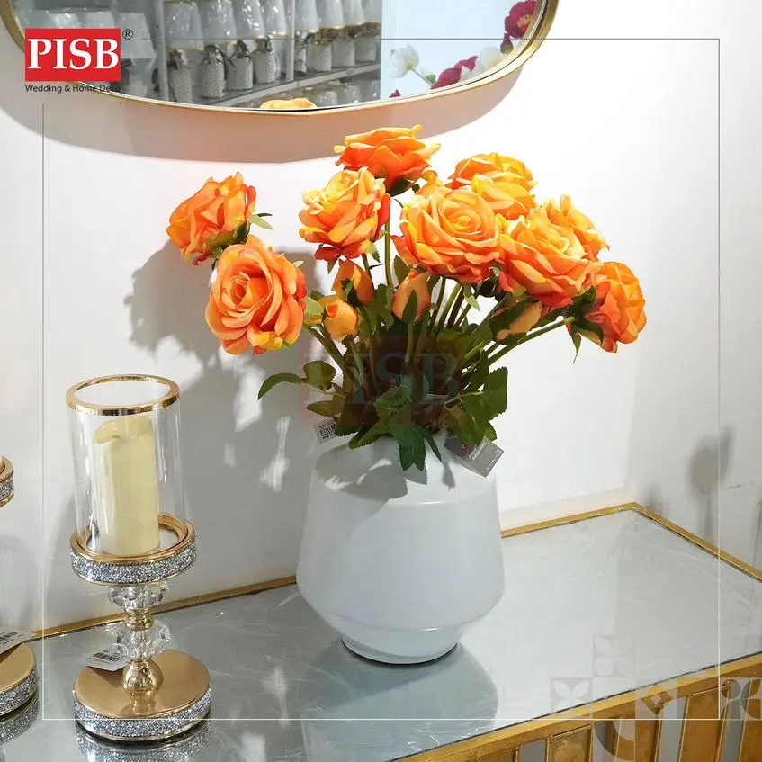 2227 46CM Rose Spray Artificial Flower Bunga Hiasan Viral Bunga Dulang Hantaran Perkahwinan Hand Bouquet (2 Heads/Stalk) - Image 2