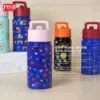 2414 410ML Kids Insulated Bottle With Straw Lid Travel Tumbler Water Bottle Botol Air Portable Mug Bottle