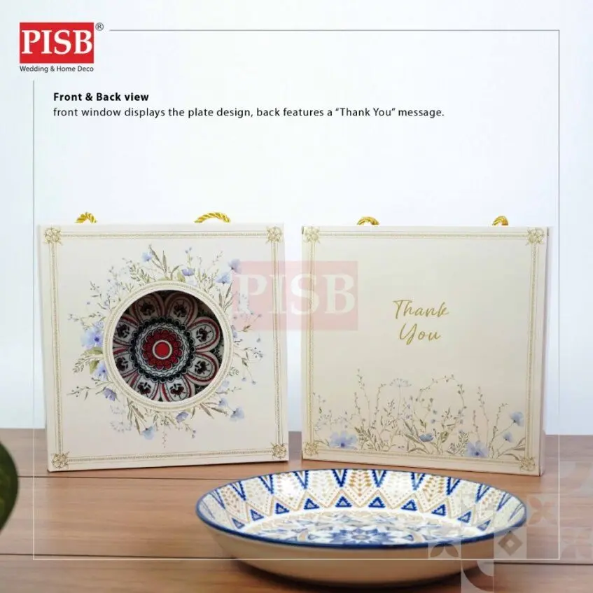 2474(80Sets/Ctn)Moroccan Style 7" Ceramic Fruits Plate Doorgift Souvenir Pinggan Piring Seramik Murah Wedding Gift Plate - Image 8