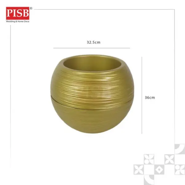2843 White/Beige/Gold/Black Plastic Vase Flower Pot Stand Pasu Plastik Pasu Bunga Hiasan Rumah Indoor Outdoor Home Decor - Image 4