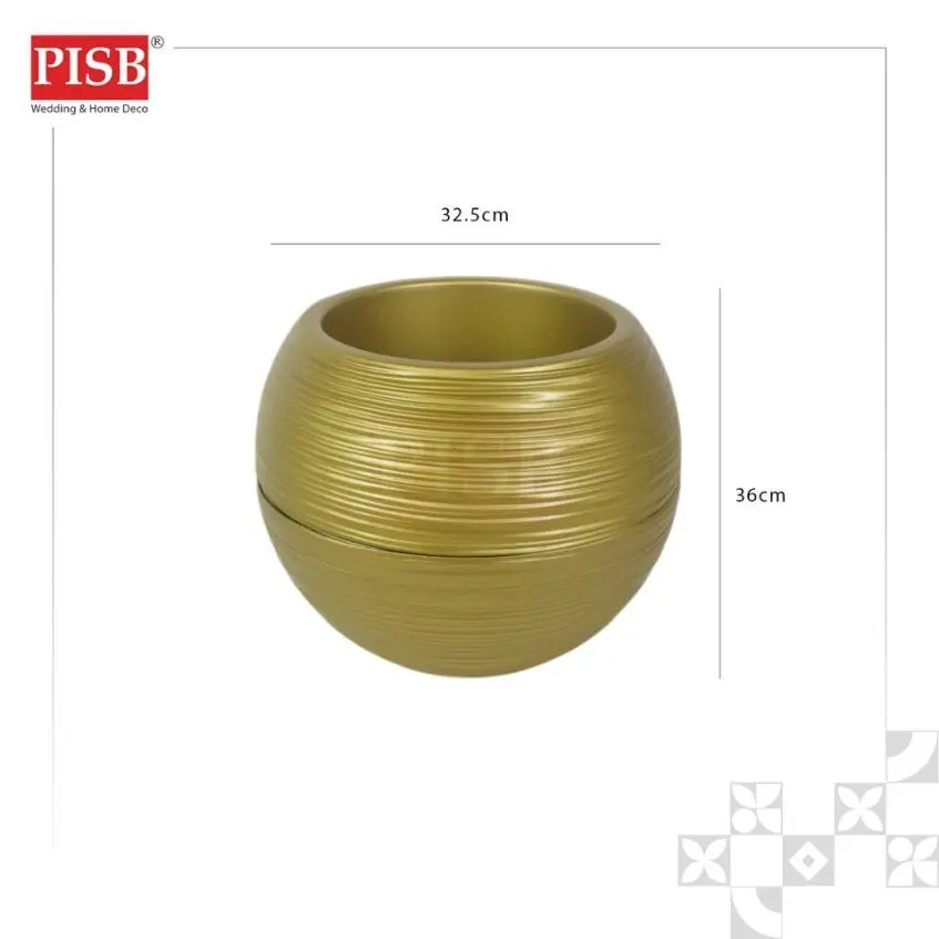 2843 White/Beige/Gold/Black Plastic Vase Flower Pot Stand Pasu Plastik Pasu Bunga Hiasan Rumah Indoor Outdoor Home Decor - Image 4