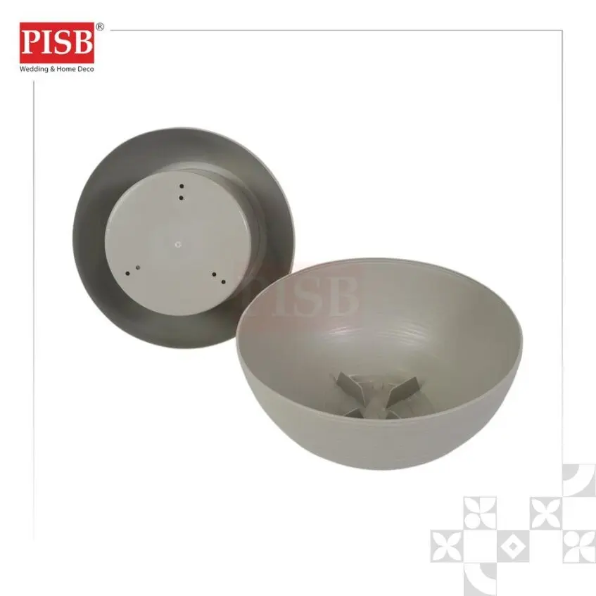 2843 White/Beige/Gold/Black Plastic Vase Flower Pot Stand Pasu Plastik Pasu Bunga Hiasan Rumah Indoor Outdoor Home Decor - Image 3