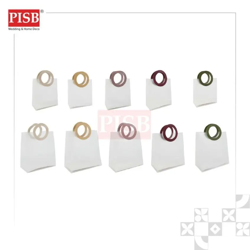 7183/84 (10Pcs/Pkt) Leather Handle PP Bag Transparent Bag Goodies Bag Wedding Plastic Doorgift Beg Wedding Gift Bag