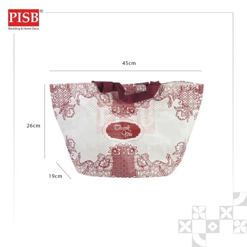 7181 (10Pcs/Pkt) Seni Kasih Tote Bag Women Bag Shopping Bag Retail Gift Bag Goodies Bag Wedding Birthday Beg Bag Ikea - Image 2