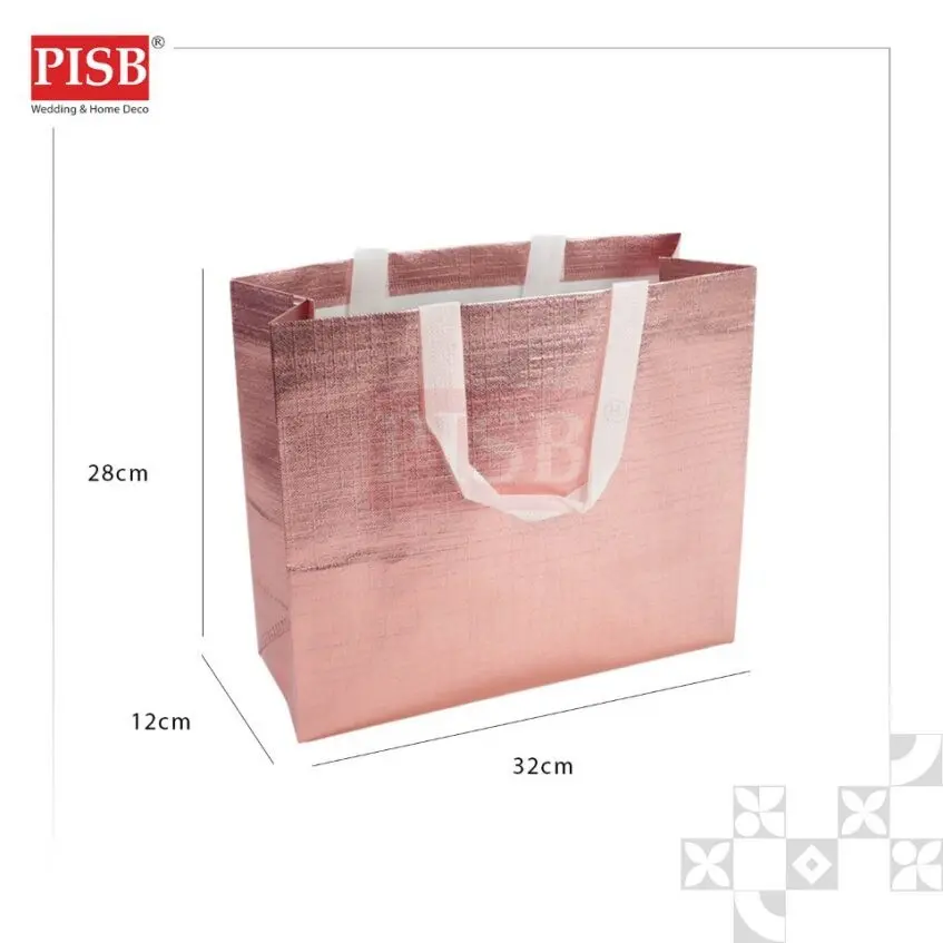 7182 (10Pcs/Pkt) Luxe Woven Bag Gift Bag Retail Bag Colour Kraft Paper Bag Doorgift Bag Goodies Beg Wedding Birthday Bag - Image 3