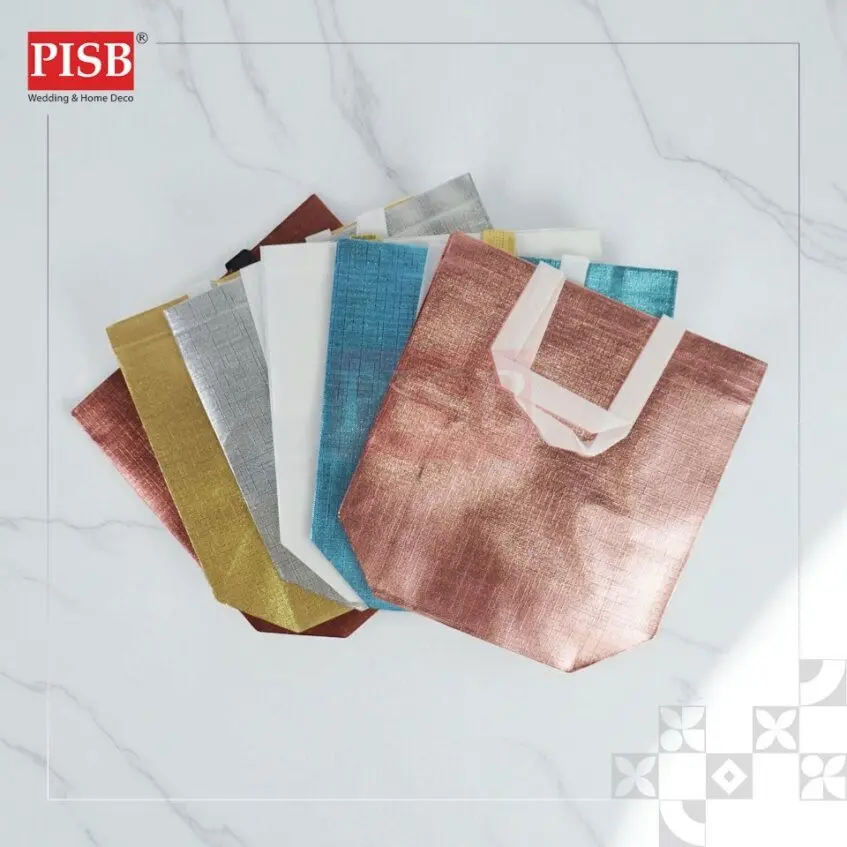 7182 (10Pcs/Pkt) Luxe Woven Bag Gift Bag Retail Bag Colour Kraft Paper Bag Doorgift Bag Goodies Beg Wedding Birthday Bag - Image 2