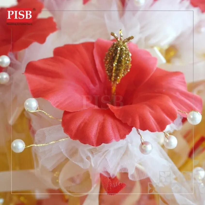 1067/68(25Pcs/50Pcs/Box)Hibiscus Egg Flower/Bunga Telur/Bunga Telor Pelamin/Bunga Telur Murah/Doorgift Tunang Kahwin - Image 2