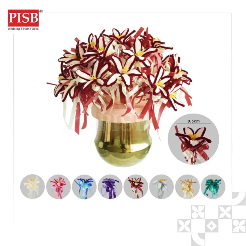 1069 (25Pcs/Box) Velvet Egg Flower / Bunga Telur / Bunga Telor Pelamin / Bunga Telur Murah / Doorgift Tunang Kahwin