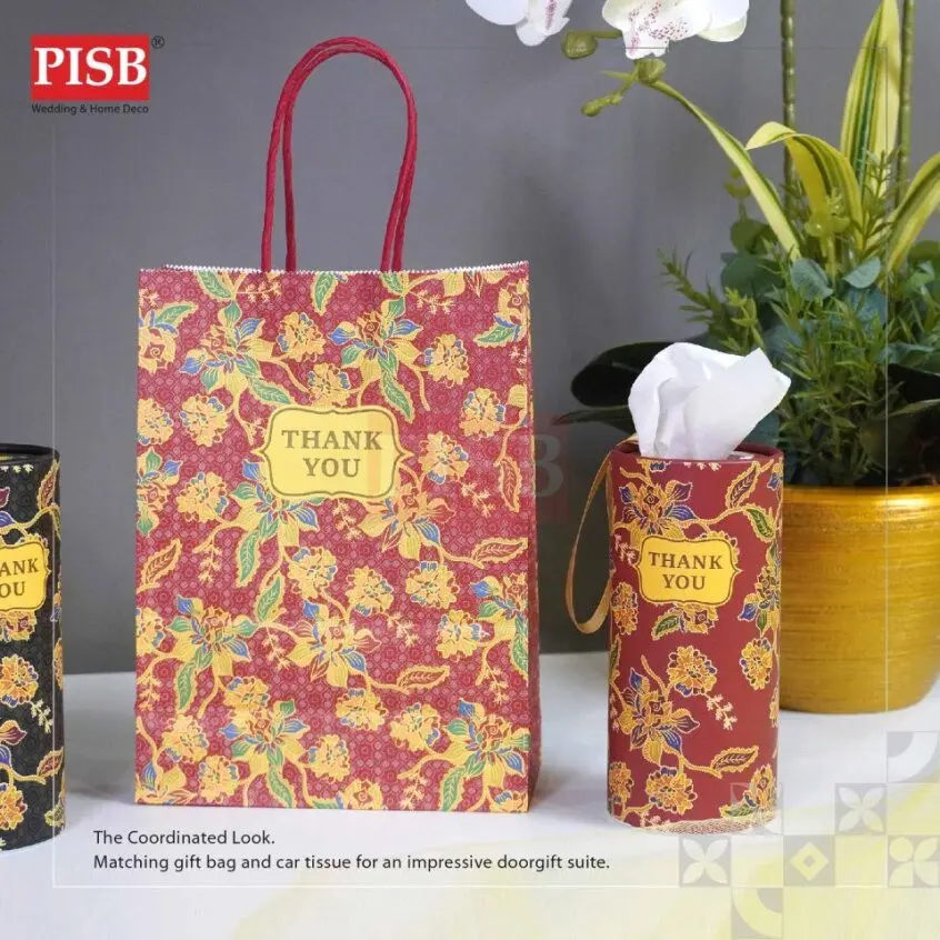 2171/72 (10Pcs/Pkt) Batik Kraft Paper Bag Gift Bag Retail Bag Colour Kraft Paper Bag Beg Kertas Wedding Birthday Bag - Image 5