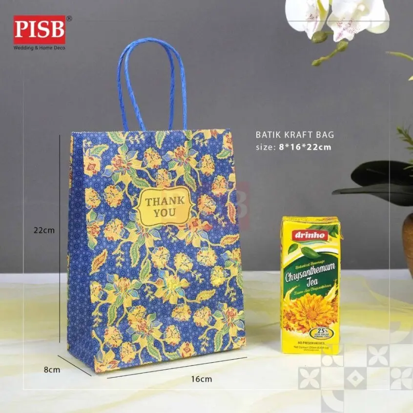 2171/72 (10Pcs/Pkt) Batik Kraft Paper Bag Gift Bag Retail Bag Colour Kraft Paper Bag Beg Kertas Wedding Birthday Bag - Image 2