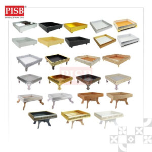 1048-1109 Premium Classic Gold Silver Embedded Gift Tray / Dulang Hantaran Perkahwinan