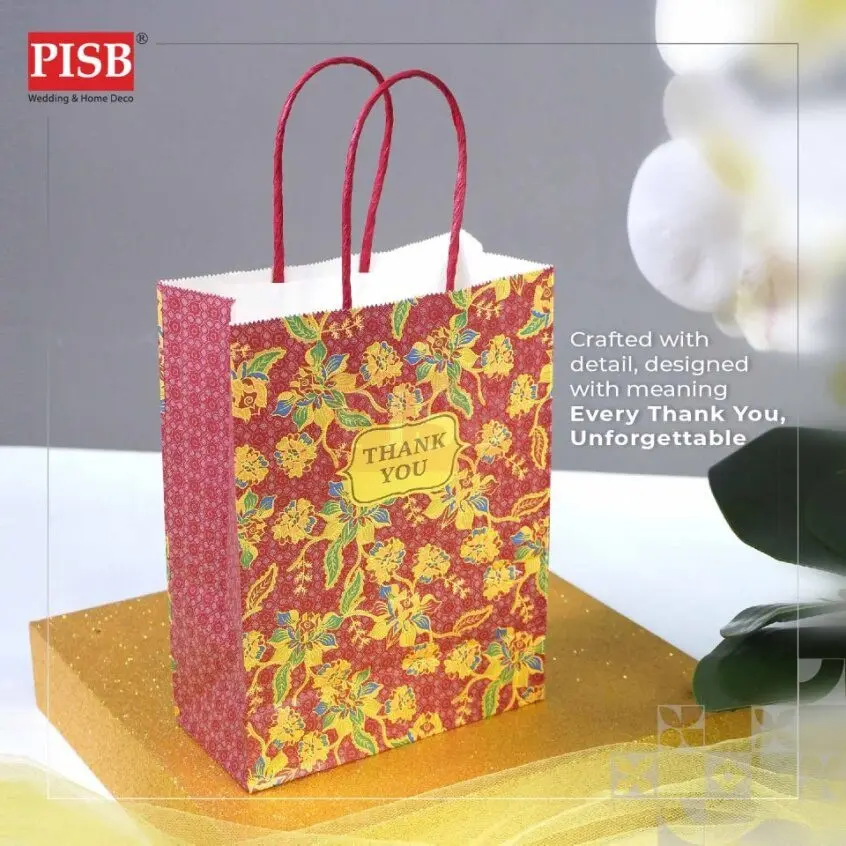 2171/72 (10Pcs/Pkt) Batik Kraft Paper Bag Gift Bag Retail Bag Colour Kraft Paper Bag Beg Kertas Wedding Birthday Bag - Image 3
