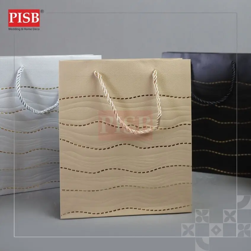 2167 (10Pcs/Pkt) Embossed Style Paper Bag Gift Bag Retail Bag Colour Kraft Paper Bag Beg Kertas Wedding Birthday Bag - Image 3