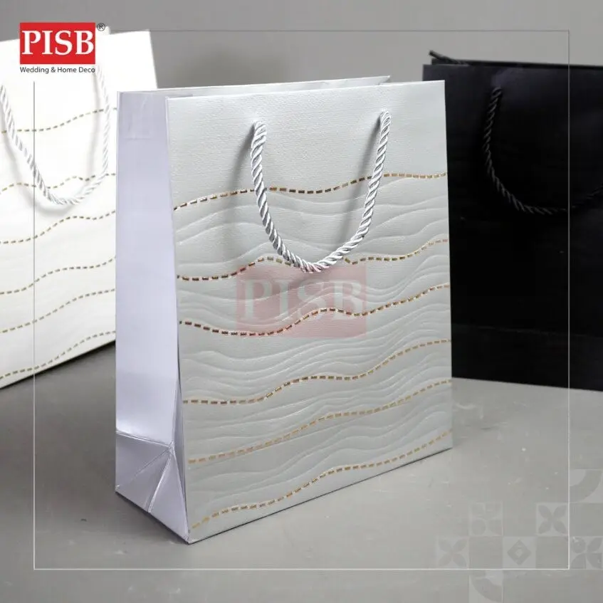 2167 (10Pcs/Pkt) Embossed Style Paper Bag Gift Bag Retail Bag Colour Kraft Paper Bag Beg Kertas Wedding Birthday Bag - Image 4