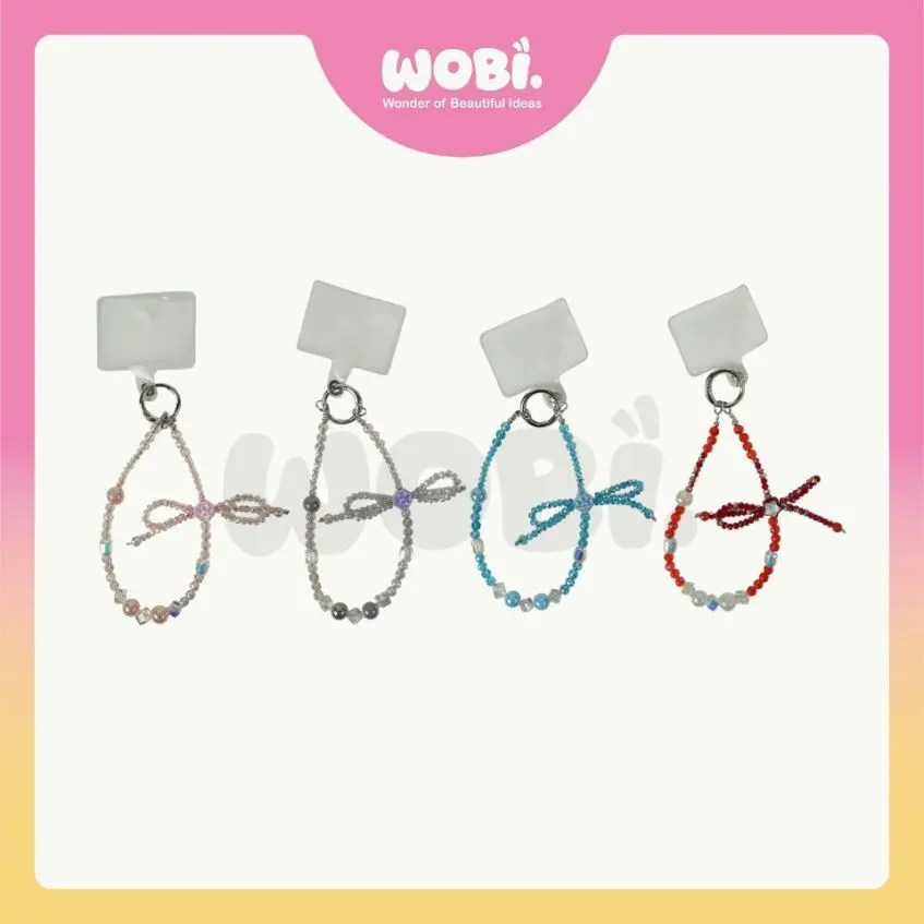 2016 WOBI Crystal Versatile Chain Colourful Fashion Lanyard Jewelry Gifts Handphone Case Hanging Aksesori Telefon Beg