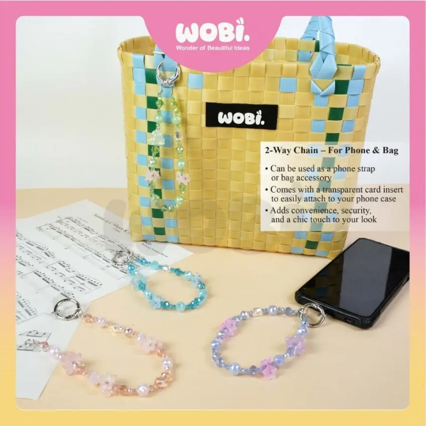 2017 WOBI Crystal Versatile Chain Colourful Fashion Lanyard Jewelry Gifts Handphone Case Hanging Aksesori Telefon Beg - Image 3