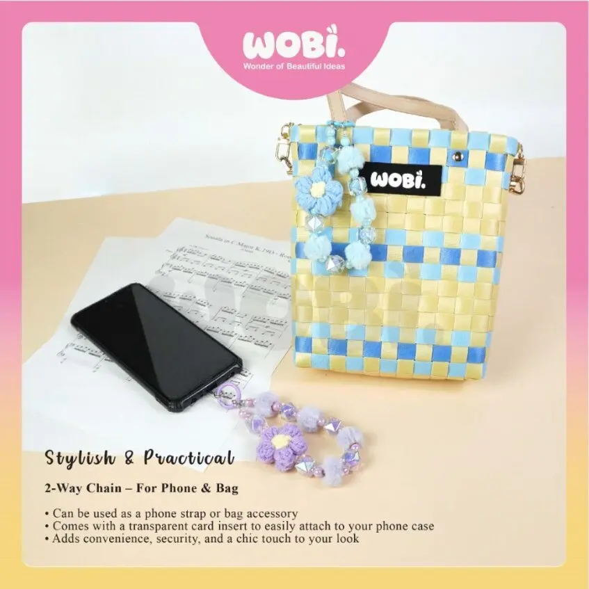 2018 WOBI Crochet Versatile Chain Colourful Fashion Lanyard Jewelry Gifts Handphone Case Hanging Aksesori Telefon Beg - Image 3