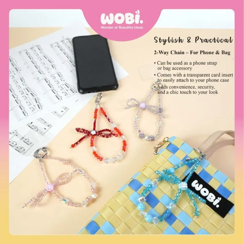 2016 WOBI Crystal Versatile Chain Colourful Fashion Lanyard Jewelry Gifts Handphone Case Hanging Aksesori Telefon Beg - Image 3