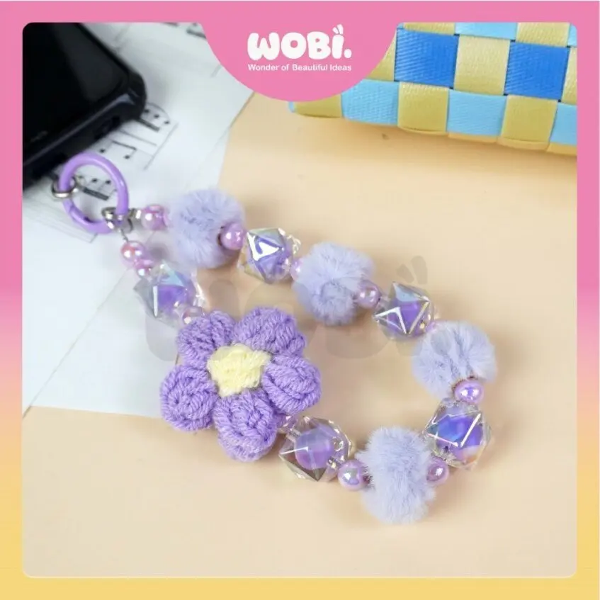 2018 WOBI Crochet Versatile Chain Colourful Fashion Lanyard Jewelry Gifts Handphone Case Hanging Aksesori Telefon Beg - Image 4