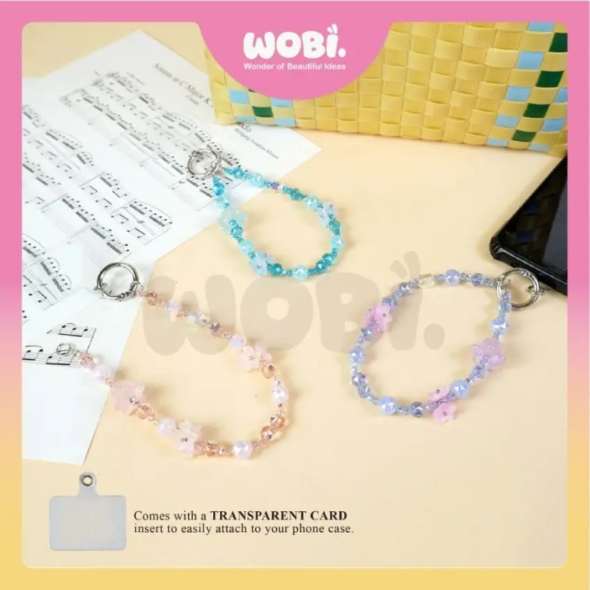 2017 WOBI Crystal Versatile Chain Colourful Fashion Lanyard Jewelry Gifts Handphone Case Hanging Aksesori Telefon Beg - Image 2