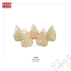 1136 (5Pcs/Pkt) Bamboo Basket Goodies Bag Doorgift Bag Wedding Beg Mini Mengkuang Goodies Kahwin Bag Kenduri