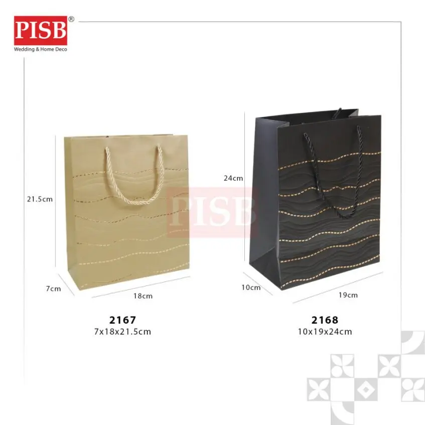 2167/68 (10Pcs/Pkt) Embossed Style Paper Bag Gift Bag Retail Bag Colour Kraft Paper Bag Beg Kertas Wedding Birthday Bag - Image 5