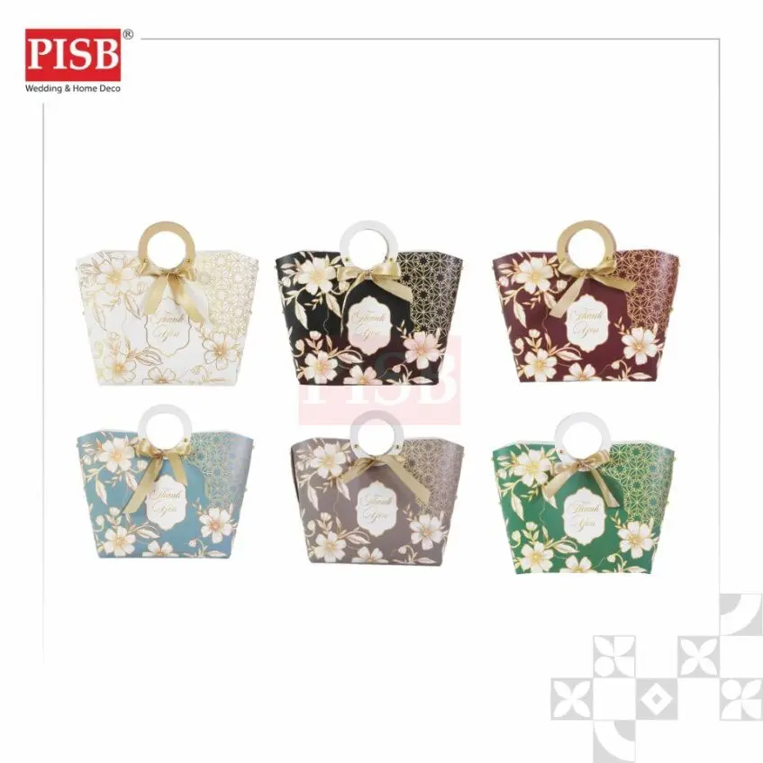 2178 (10Pcs/Pkt) Leather Handle Paper Bag Gift Bag Retail Bag Color Kraft Paper Bag Raya Beg Kertas Wedding Birthday Bag - Image 2
