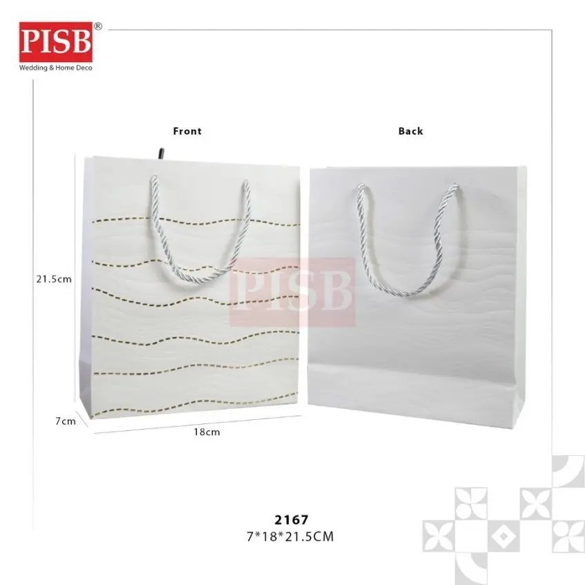 2167/68 (10Pcs/Pkt) Embossed Style Paper Bag Gift Bag Retail Bag Colour Kraft Paper Bag Beg Kertas Wedding Birthday Bag - Image 6