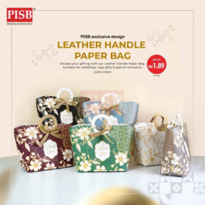 2178 (10Pcs/Pkt) Leather Handle Paper Bag Gift Bag Retail Bag Color Kraft Paper Bag Raya Beg Kertas Wedding Birthday Bag
