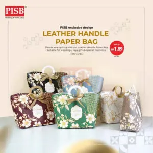 2178 (10Pcs/Pkt) Leather Handle Paper Bag Gift Bag Retail Bag Color Kraft Paper Bag Raya Beg Kertas Wedding Birthday Bag