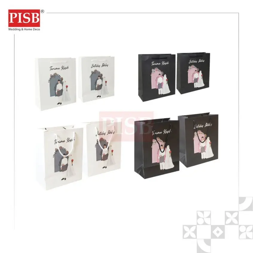 2174/75 (10Pcs/Pkt) Wedding Paper Bag Gift Bag Retail Bag Colour Kraft Paper Bag Beg Kertas Wedding Birthday Bag