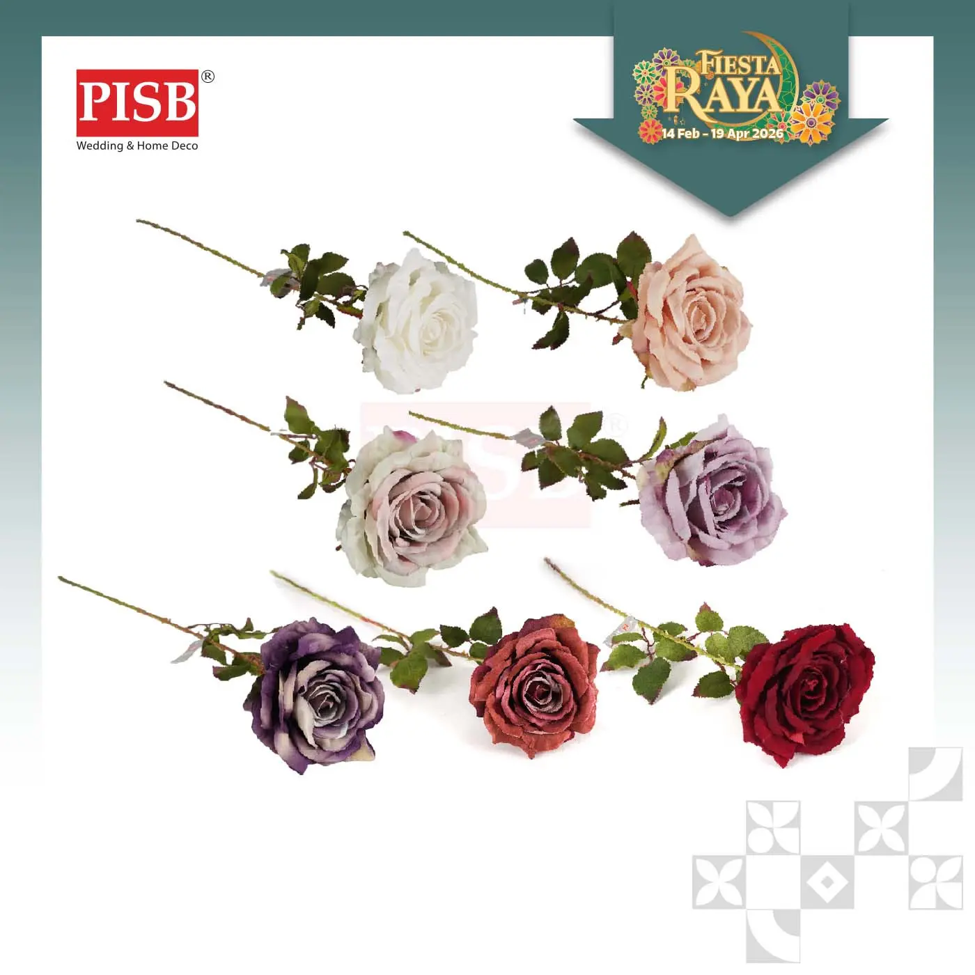 3010 75CM Wild Rose Spray Artificial Flower Bunga Hiasan