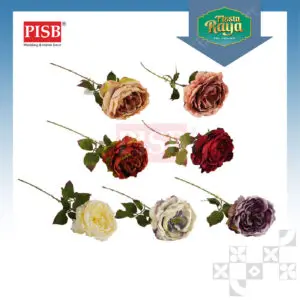 3017 65CM Cabbage Rose Spray Artificial Flower Bunga Hiasan Bunga Dulang Hantaran Perkahwinan Hand Bouquet