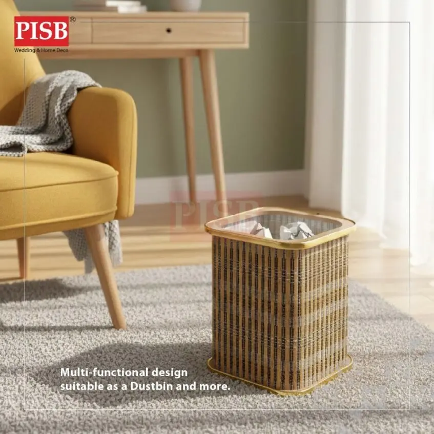 2038-40 Bamboo Series Tissue Box Bamboo Tong Tissue Holder Storage Box Kotak Tisu Bekas Tisu Bekas Simpanan Serbaguna - Image 4